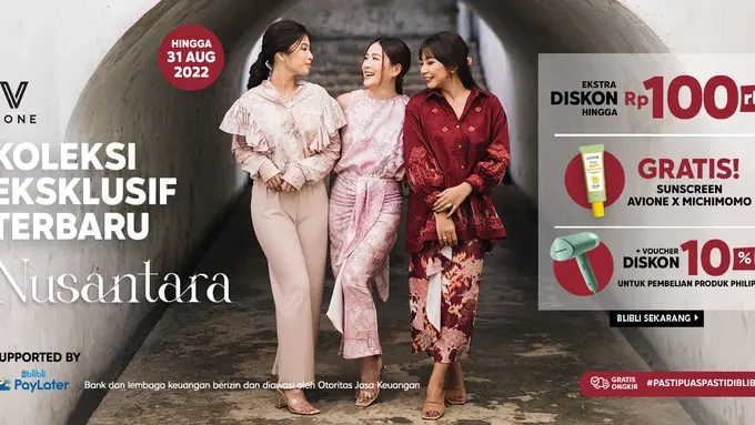 Maju Tak Gentar Dukung #PejuangLokal: Blibli x Vone Luncurkan Koleksi “Nusantara” dan Sunscreen Gel Avione x Michimomo