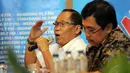 Dalam diskusi yang membahas polemik Pilkada langsung atau tidak langsung, politisi PDIP, Rahadi Zakaria menilai Indonesia justru lebih hebat dibanding Inggris dan Amerika Serikat. (13/9/2014). (Liputan6.com/Herman Zakharia)