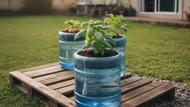 Kebun Sayur Mini dari Galon Bekas