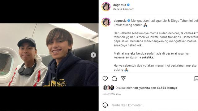 Donna Agnesia Cemas Melepas Kedua Putranya Pulang ke Indonesia Tanpa ...