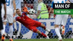 Berikut adalah deretan kiper yang dianggap sebagai Man of the match dalam beberapa pertandingan Piala Dunia 2018.