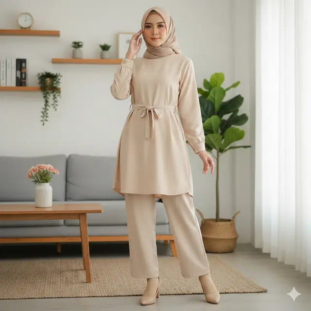 Model Setelan Kulot dan Tunik