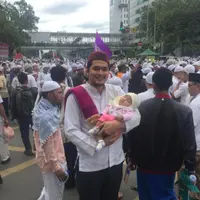 Cholidi Asadil Alam mengikuti aksi demo 2 Desember. (Instagram/mcholidi89)