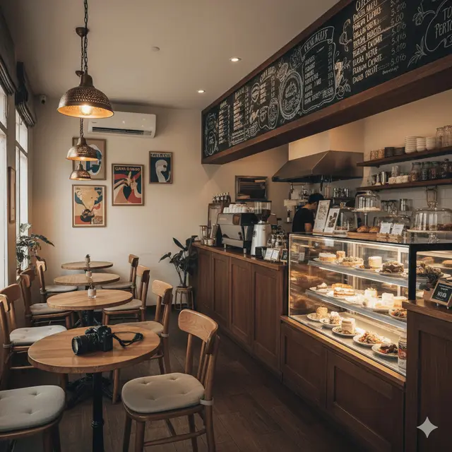 Desain Warung di Rumah yang Menyatu dengan Dapur. Gemini