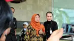 Anggota DPR dari Fraksi Hanura Soemintarsih Muntoro meninggalkan Gedung KPK, Jakarta, Rabu (27/8/14). (Liputan6.com/Andrian M Tunay)
