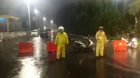 Banjir setinggi 1 meter menggenangi underpass Jalan DI Panjaitan, Jakarta Timur. (TMCPoldaMetro)