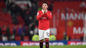 Penyerang Manchester United Jadon Sancho. (Oli SCARFF / AFP)