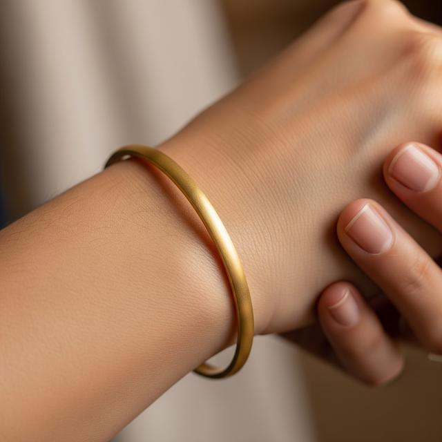 Model Gelang Emas Tanpa Ukiran yang Elegan