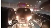 Akses Bandara Soekarno-Hatta Banjir, Antrean Kendaraan Sempat Mengular hingga 2 Km