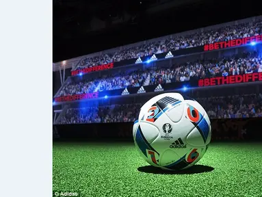 Bola resmi Piala Eropa 2016 yang diberi nama Beau Jeu resmi diluncurkan pada hari Kamis (12/11/2015). (Adidas)