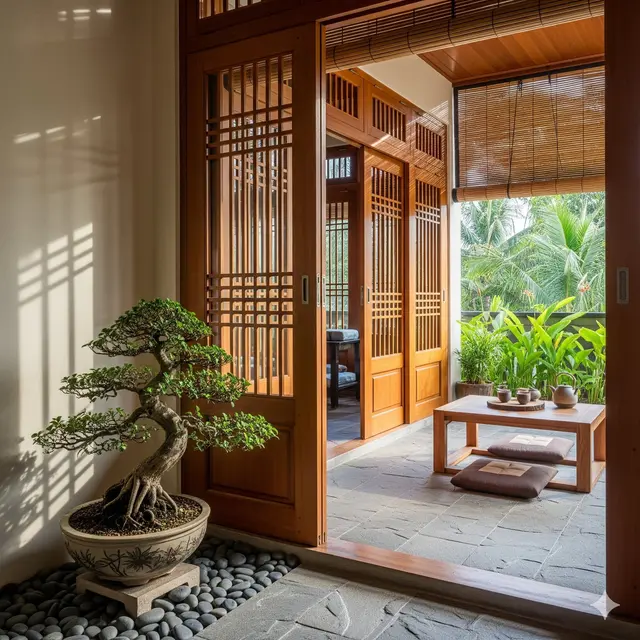 Teras Japanese Zen: Tenang dan Meditatif