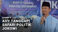 Ketua Umum Partai Demokrat, Agus Harimurti Yudhoyono (AHY) menanggapi safari politik Presiden ke-7 Joko Widodo. AHY mengatatakan pemilu 2029 masih lama dan partai yang ia komandoi memilih fokus kepada persoalan masyarakat hari ini.