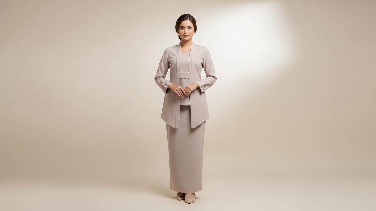 8 Model Kebaya Kartini Kain Polos 2026, Desainnya Modern Kekinian