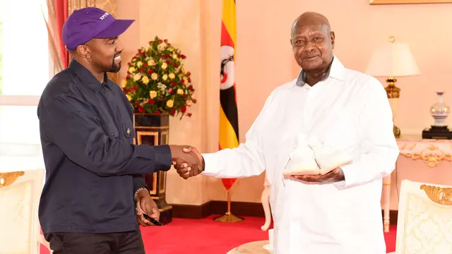 Kanye West Bertemu Presiden Uganda