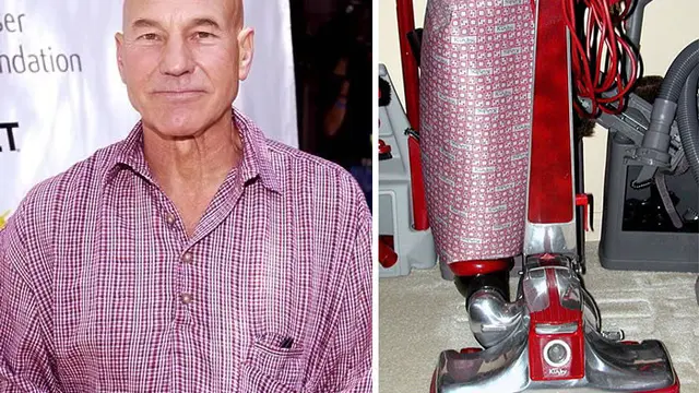 6 Potret Sir Patrick Stewart Ini Disandingkan dengan Penyedot Debu, Pas Banget