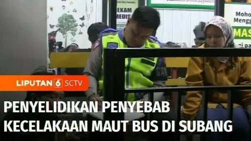 VIDEO: Polisi Selidiki Penyebab Kecelakaan Maut Bus Rombongan Pelajar Terguling di Subang