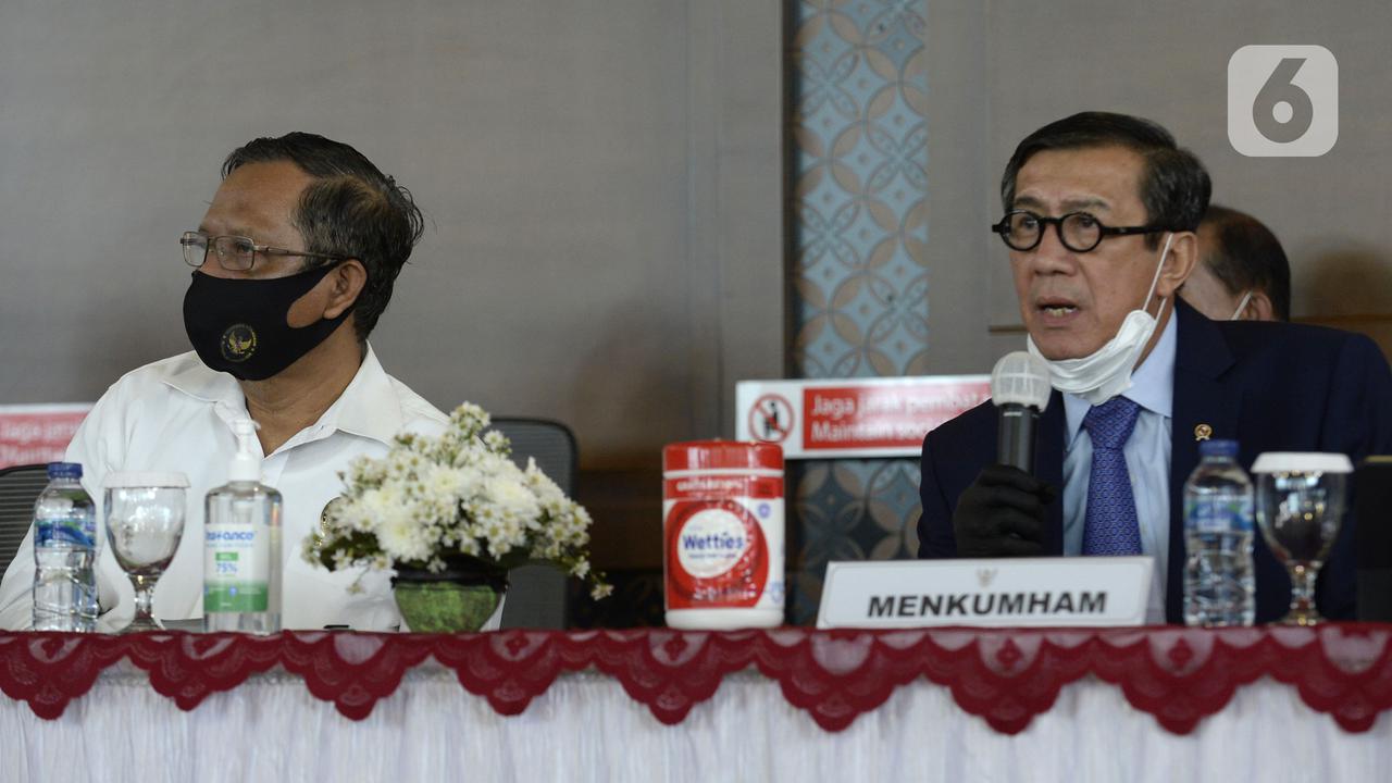 FOTO: Mahfud MD dan Yasonna Laoly Paparkan Pemulangan Maria Pauline Lumowa