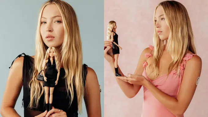 Gaya Modis Khas Supermodel Lila Moss Sambut Barbie dengan Diabetes Tipe 1
