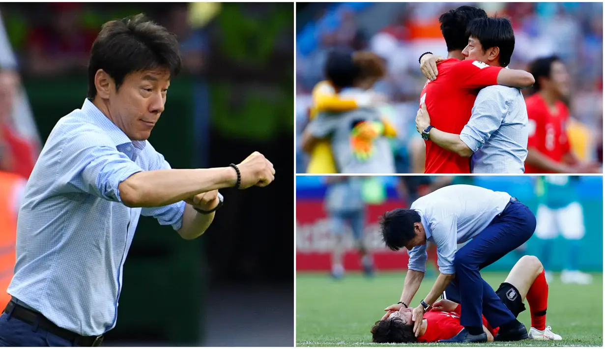 Berikut ini gaya Shin Tae-yong saat melatih Korea Selatan di Piala Dunia 2018.