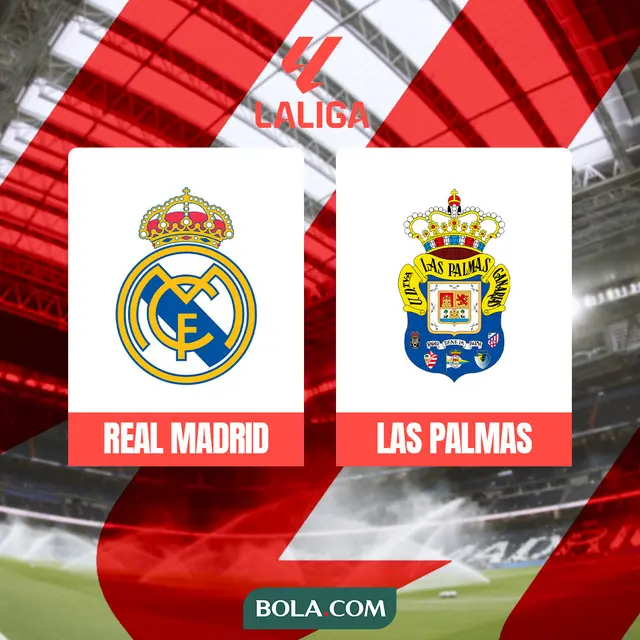 Liga Spanyol - Real Madrid Vs Las Palmas