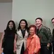 Desainer Wilsen Willim (kedua dari kanan) di acara penayangan perdana film seri dokumenter Reinventing Tenun: Journey to Algorithm di XXI Plaza Indonesia, Jakarta, 21 Agustus 2026. ((Liputan6.com/Nurri Indah)