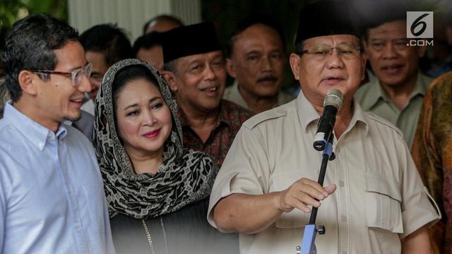 Prabowo Sikapi Penetapan Hasil Pemilu KPU