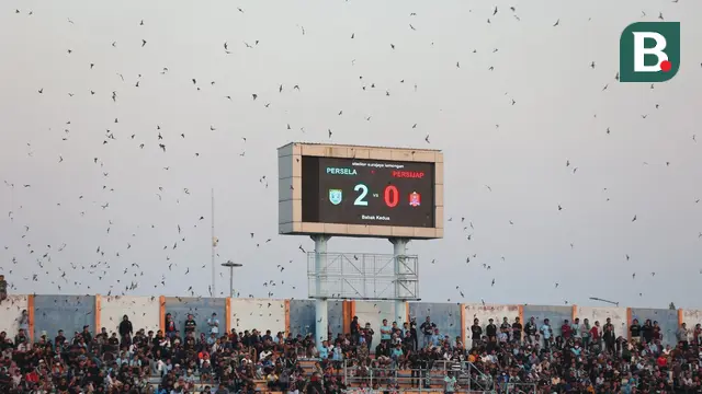 Stadion Surajaya - Persela Lamongan Vs Persijap Jepara di Liga 2 2023/2024.