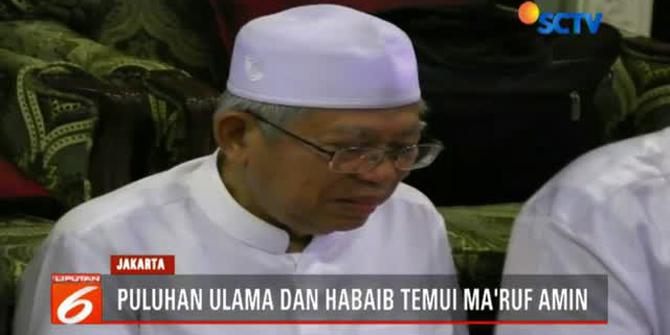 Temui Ma'ruf Amin, Puluhan Ulama Banten Berikan Dukungan di Pilpres 2019