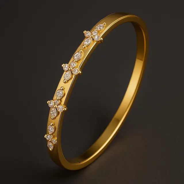 8 Model Gelang Emas dengan Zircon 24 Karat, Berkilau Mewah dan Elegan untuk Semua Acara