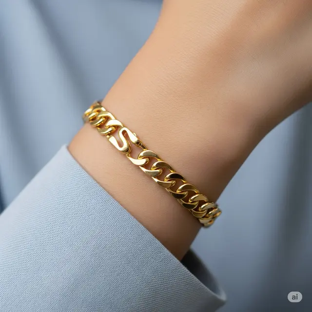 Model Gelang Emas 24 Karat 5 Gram Paling Awet. Foto: Gemini