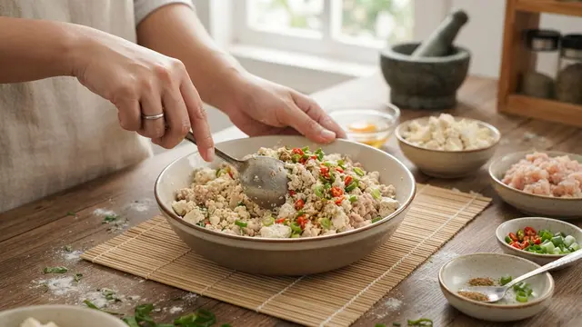 Resep Bola-Bola Tahu Isi Ayam Pedas
