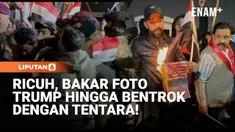 Ratusan warga Irak menggelar aksi protes di Lapangan Tahrir, Baghdad, Rabu, menentang campur tangan Amerika Serikat dalam urusan politik domestik Irak.