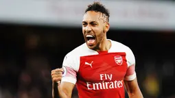 2. Pierre-Emerick Aubameyang (Arsenal) - 17 Gol (1 Penalti). (AFP/Adrian Dennis)