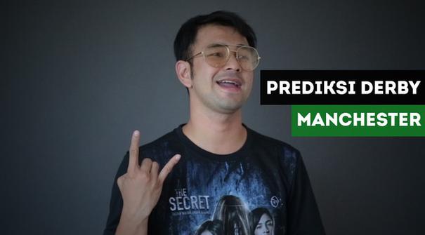 Presenter Raffi Ahmad memberikan prediksi Manchester City Vs Manchester United.