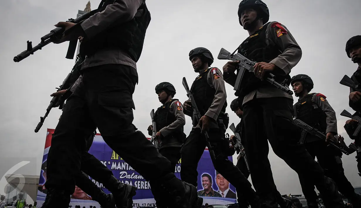 Anggota Brimob.  (Liputan6.com/Faizal Fanani)