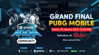 Jadwal dan Live Streaming Grand Final GoPay Arena Level Up Community PUBG Mobile di Vidio, Kamis 26 Agustus 2021. (Sumber : dok. vidio.com)