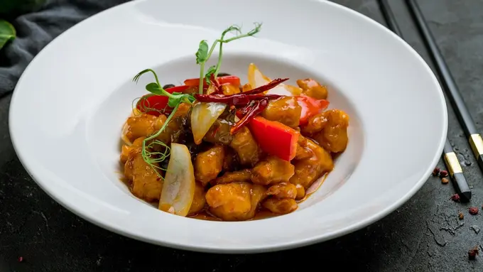 Tumis Ayam Pedas Manis Saus Szechuan