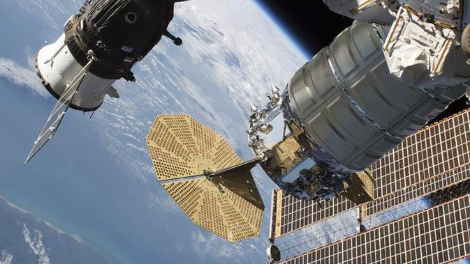 Ilustrasi Stasiun Ruang Angkasa Internasional, atau ISS (AP)