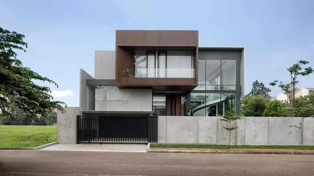 Desain Rumah Minimalis Modern dengan Tangga Putar