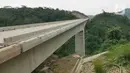 Suasana proyek Tunnel 6 Kereta Cepat Jakarta Bandung sepanjang panjang 4.478 meter atau 4,4 kilometer yang berlokasi di kawasan Cikalong Wetan, Depok, Purwaarta, Kamis (27/1/2022). (Liputan6.com/Herman Zakharia)