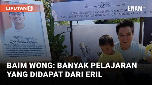 VIDEO: Baim Wong Ajak Kiano Kunjungi Makam Eril