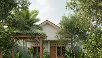 8 Inspirasi Kebun Rumah Alami dengan Tanaman, Bunga, Kayu, dan Buah