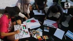 Dalam aksinya, pengunjuk rasa menyuarakan 'Stop Genosida Palestina' oleh Israel yang didukung oleh Amerika Serikat. (Liputan6.com/Herman Zakharia)