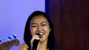 Priscilla Thania meluncurkan single teranyar bertajuk ‘Takkan Terganti’ di Batik Lounge, Hotel Grand Kemang, Jakarta Selatan, Sabtu (29/8/2015). (Wimbarsana/Bintang.com)