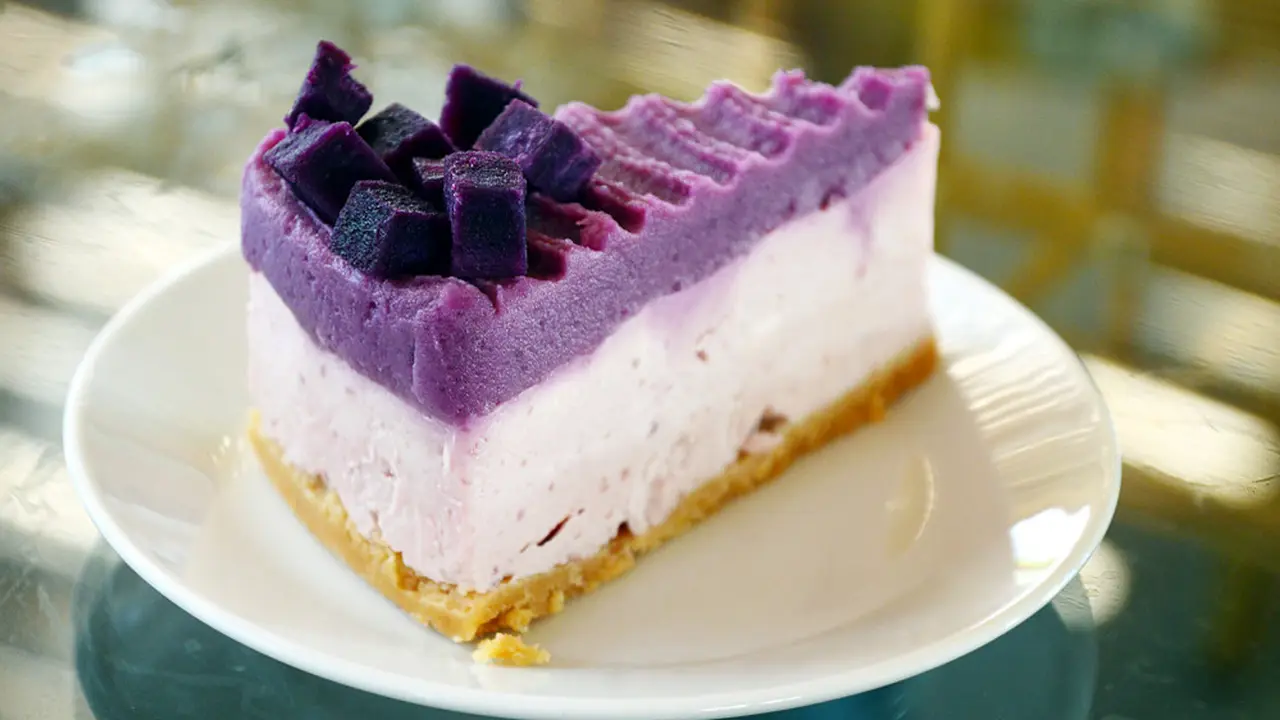 resep cheesecake ubi ungu
