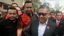 Hasto menambahkan pernyataan dalam sesi wawancara tersebut merupakan tanggung jawabnya dalam pendidikan politik. Hasto menyebut pernyataannya tersebut sebagai kader PDI Perjuangan. (Liputan6.com/Herman Zakharia)