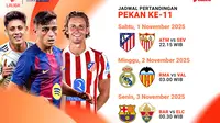 Catat! Jadwal LaLiga 2025/26 Pekan ke-11, Tayang Eksklusif di Vidio