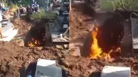 Viral video liang lahat keluarkan api. (Instagram/@polsekmagelangselatan)
