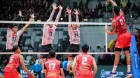 Duel perebutan posisi tiga Proliga 2024 antara Palembang Bank Sumsel Babel Vs Jakarta STIN BIN hari Minggu (21/07/2024) sore WIB. (Bagaskara Lazuardi/Bola.com)