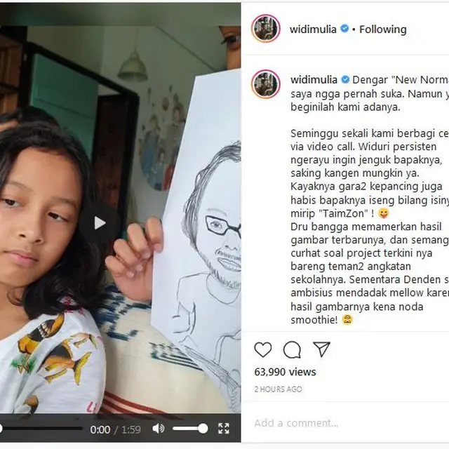 Dwi Sasono Video Call dengan Anak-anaknya